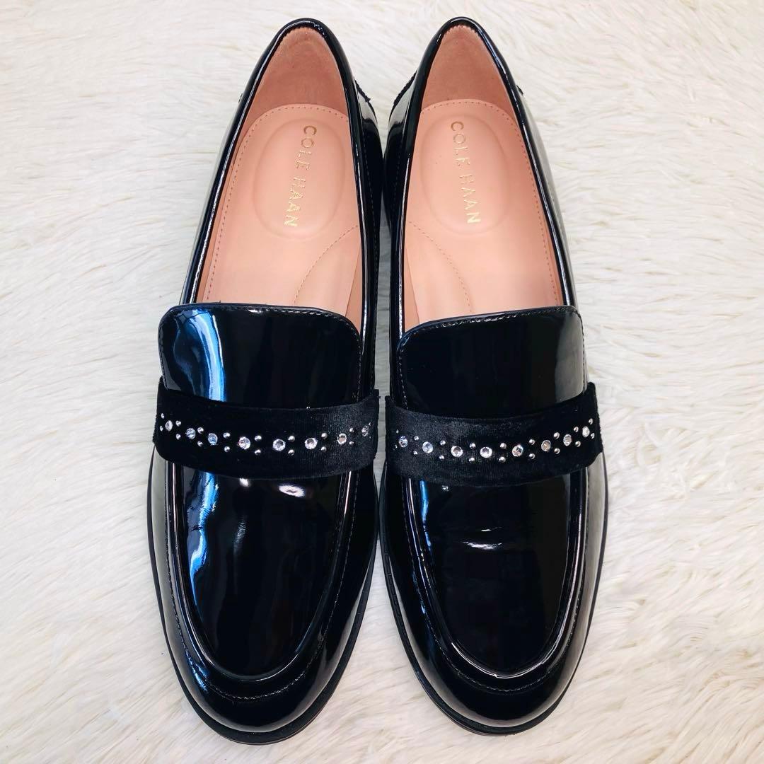 【極美品】COLE HAAN 7.5Bコールハーンスタッシ エンブリッシュド