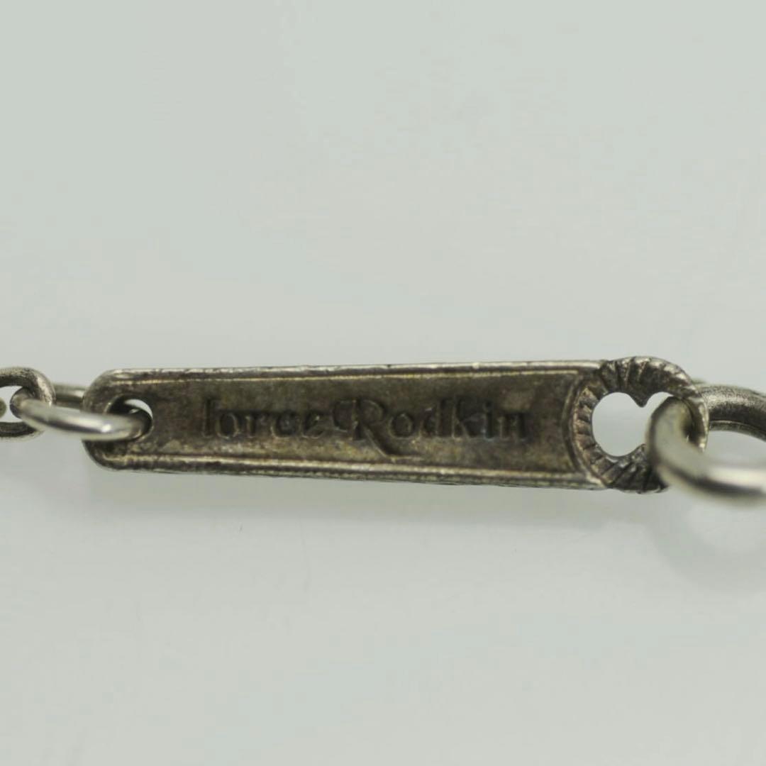 ローリーロドキン　ネックレス/シルバー925/クロス／フェザー／丸型