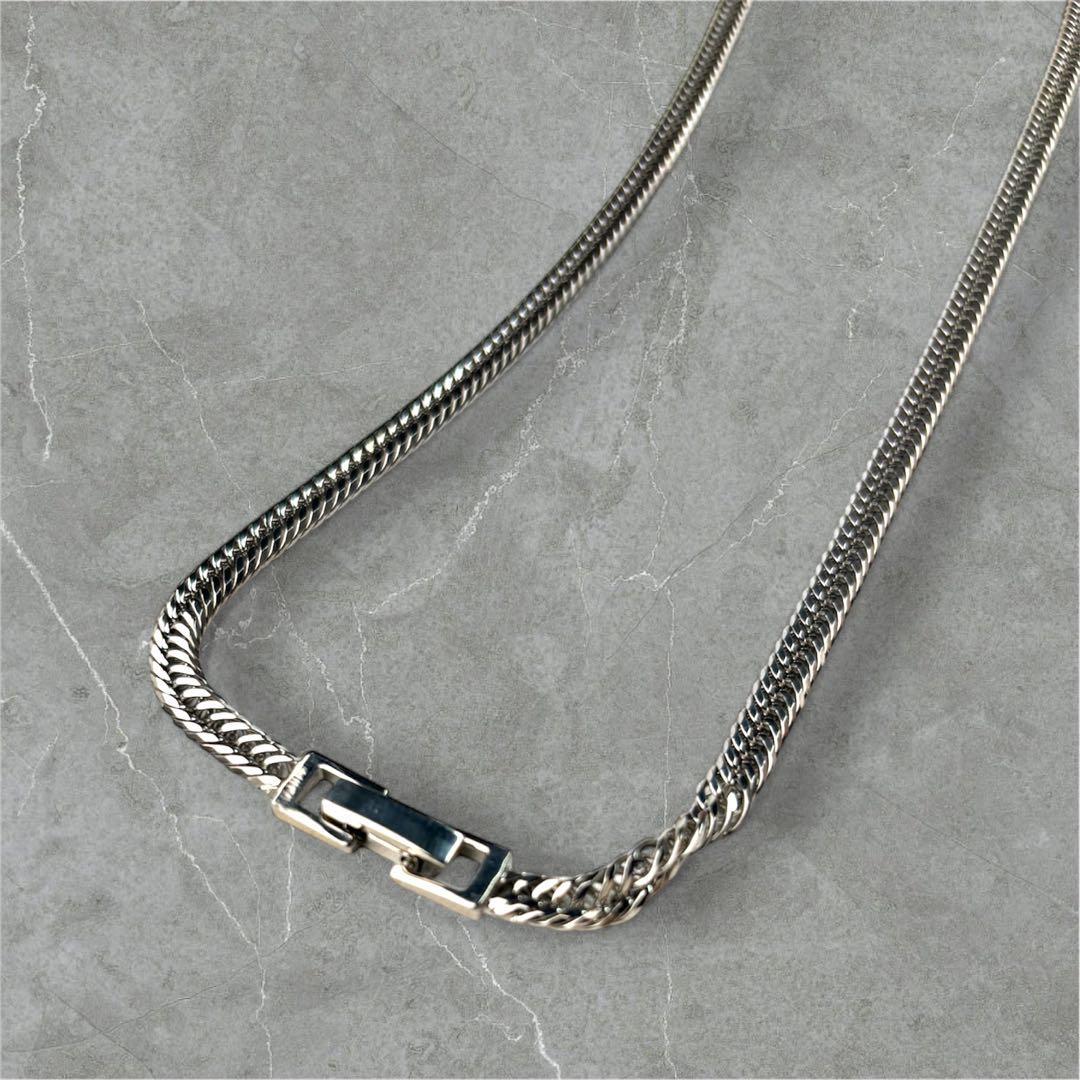 喜平 シルバー925 ロジウム 12面トリプルカット 50cm 日本製 新品