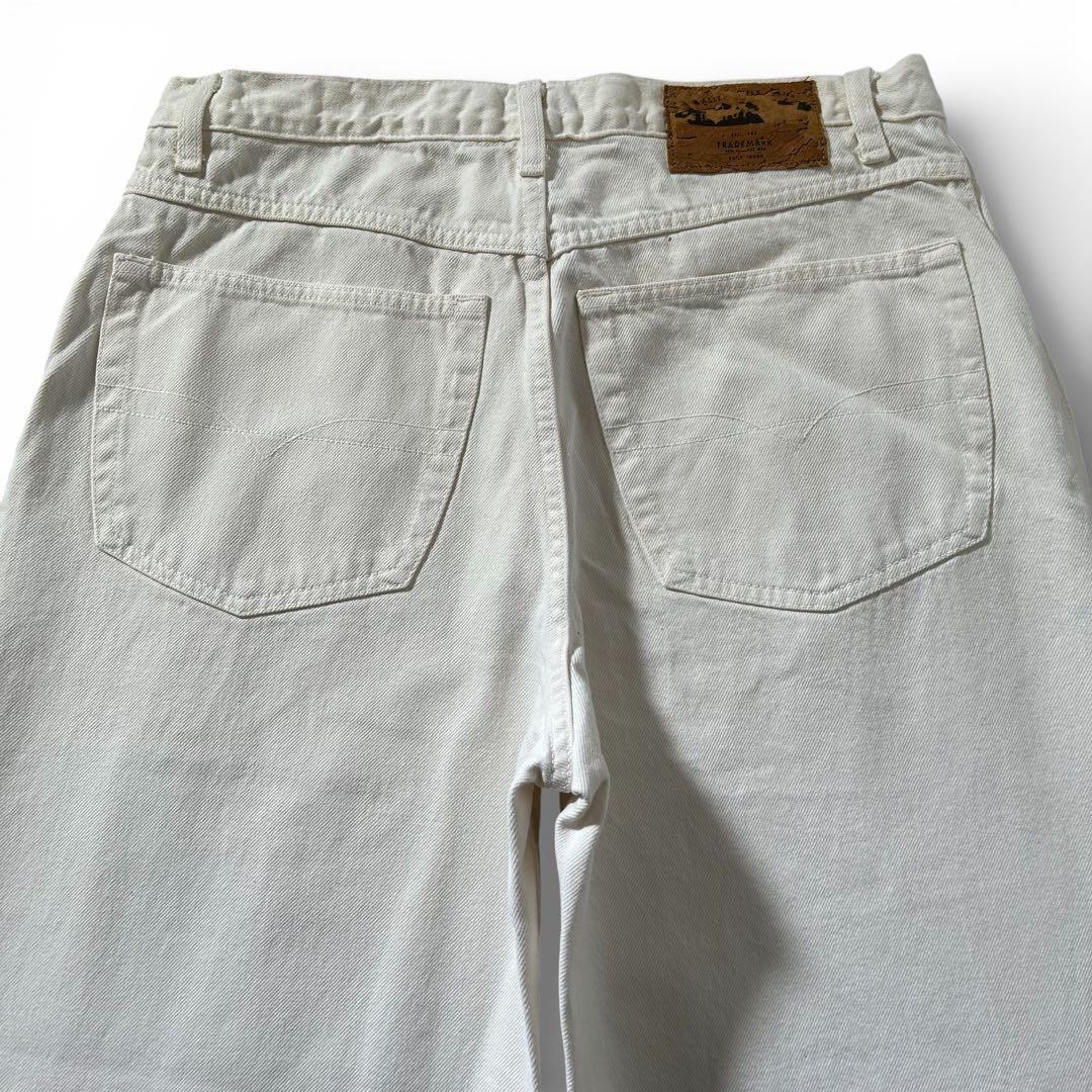 激レア 90s Anchor Blue バギーパンツ デニム W36 極太 白