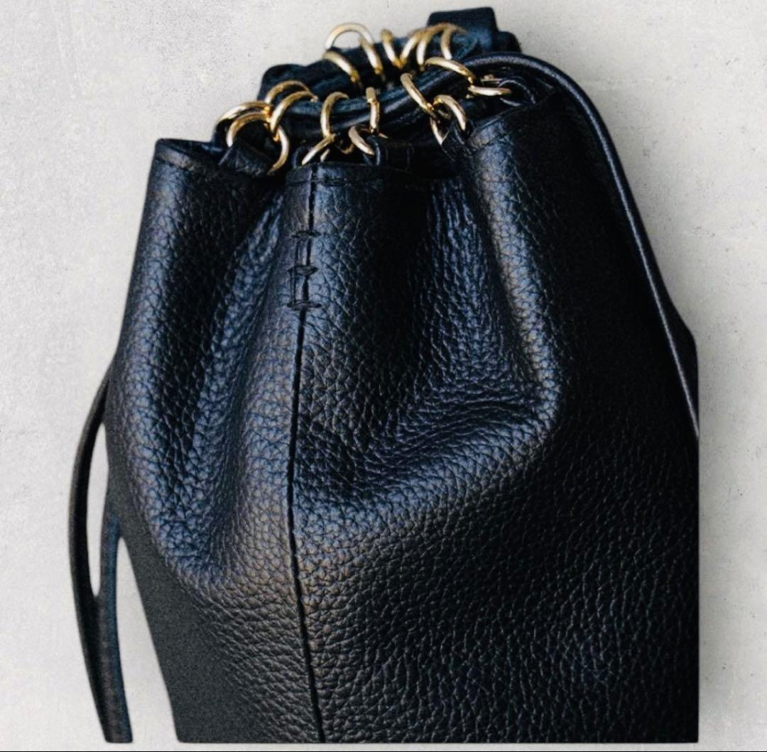 バッグ Santaku 6way grain leather shoulder bag