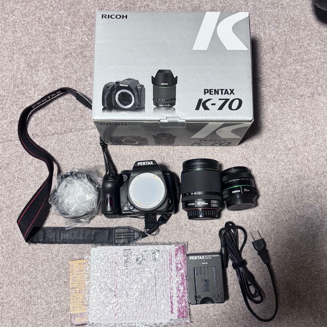 【値下げ】PENTAX K-70 一眼レフカメラ　レンズ2個セット　ペンタックス