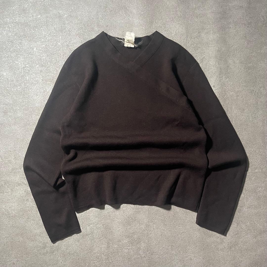 90s agnes b. homme France製 ウール デザインセーター