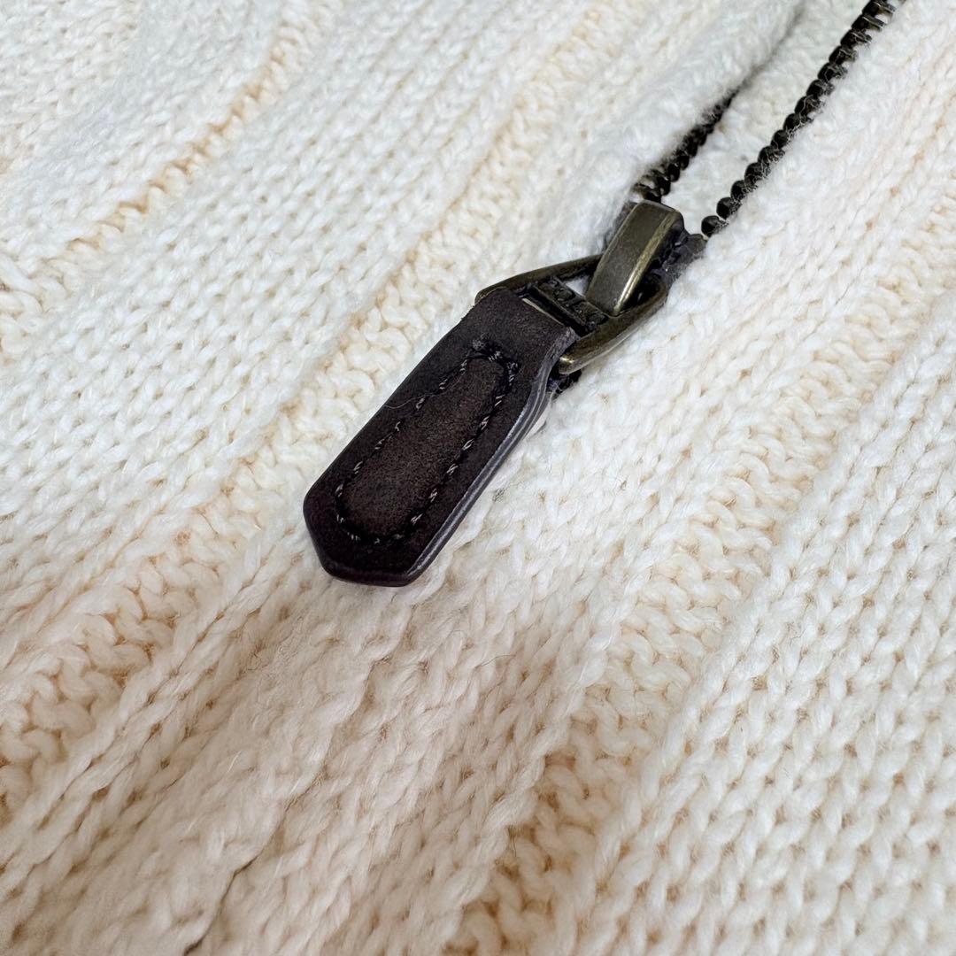 POLO RALPH LAUREN ハーフジップ ケーブルニット コットン M