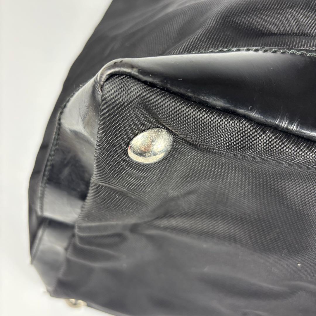 グッチ 大容量ボストンバッグ 　トラベルバッグ 　ナイロン×レザー　ブラック