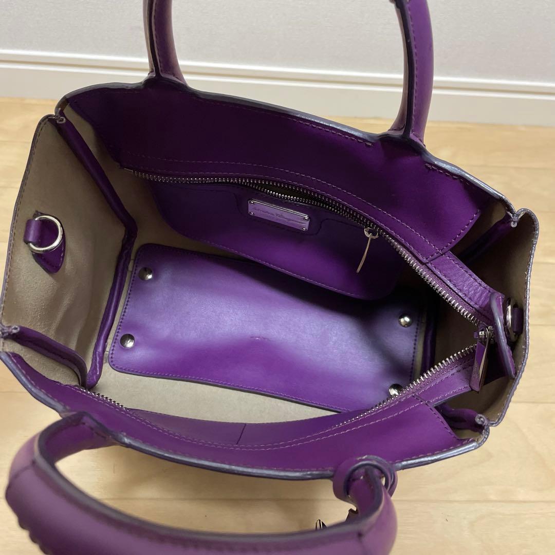■Ferragamo（フェラガモ）良品/ レザー/ハンドバッグ/パープル