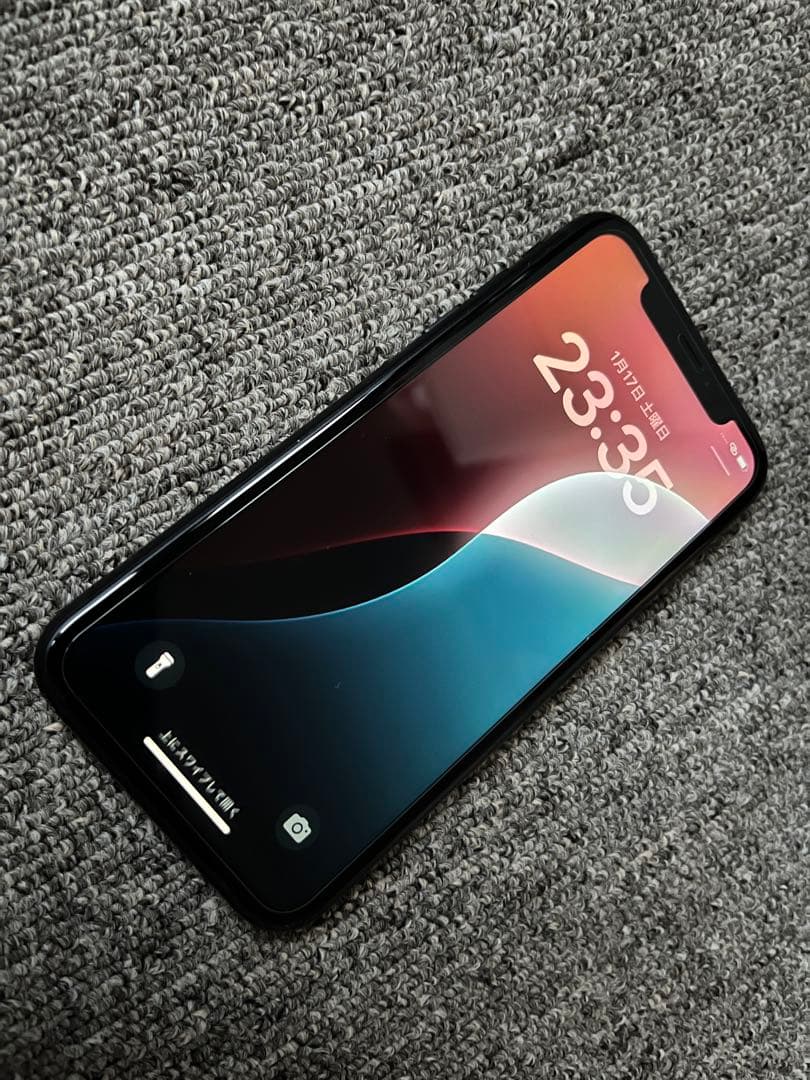 iPhone Xrブラック 79%バッテリー　128gb