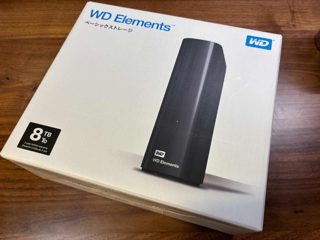 新品未使用ウエスタンデジタルWD 8TB 外付けHDD USB3