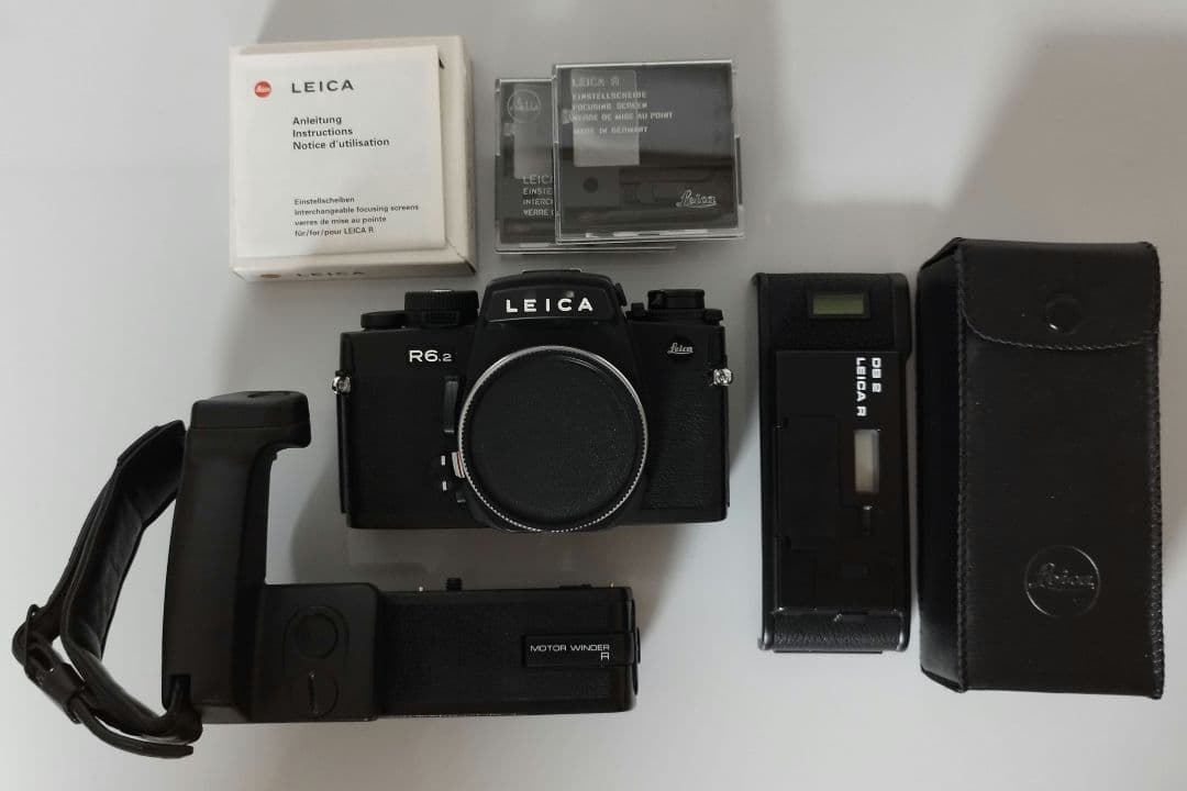 Leica R6.2 データバック2 モーターワインダーグリップ スクリーン