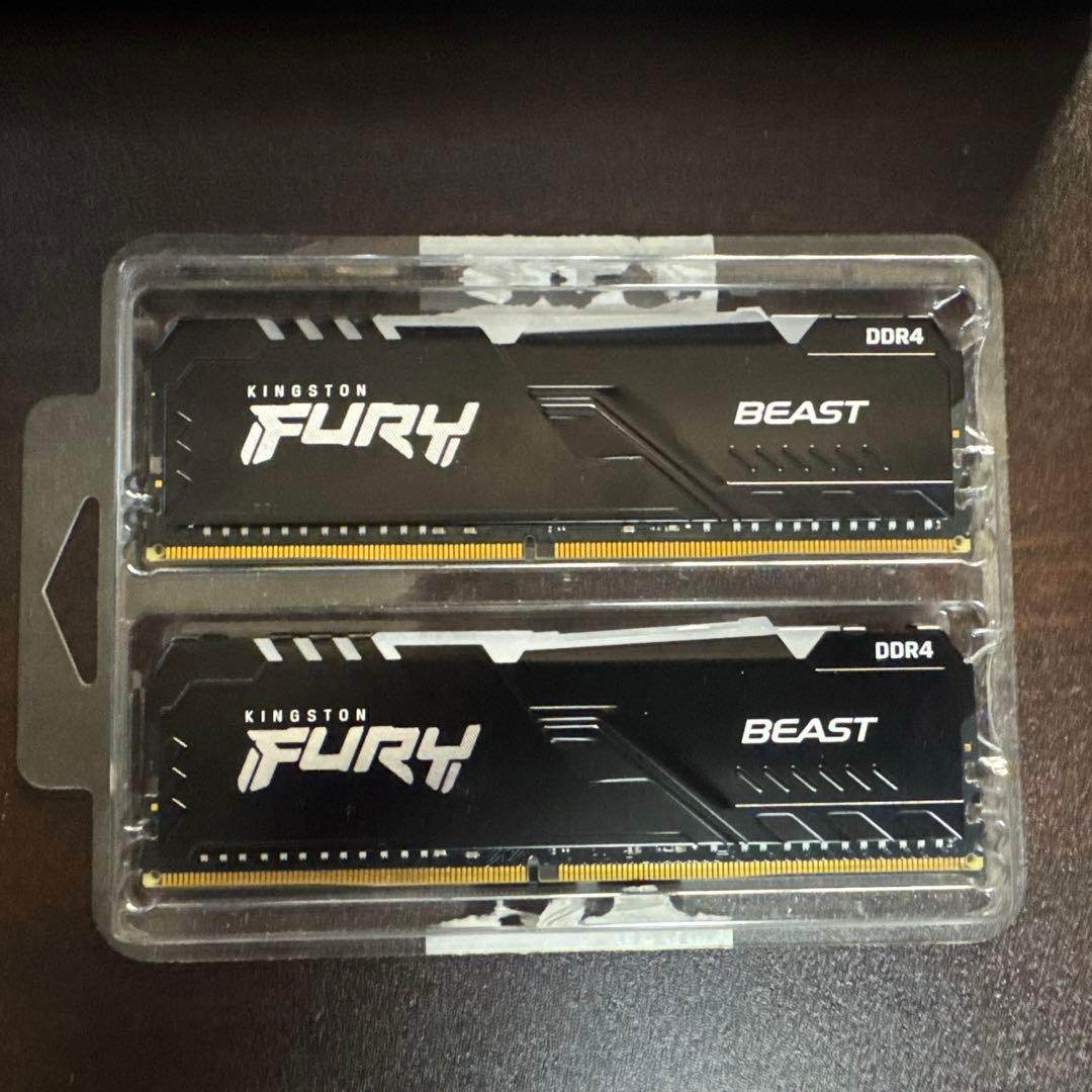 メモリー Kingston Fury Beast DDR4 3200MHz 32G