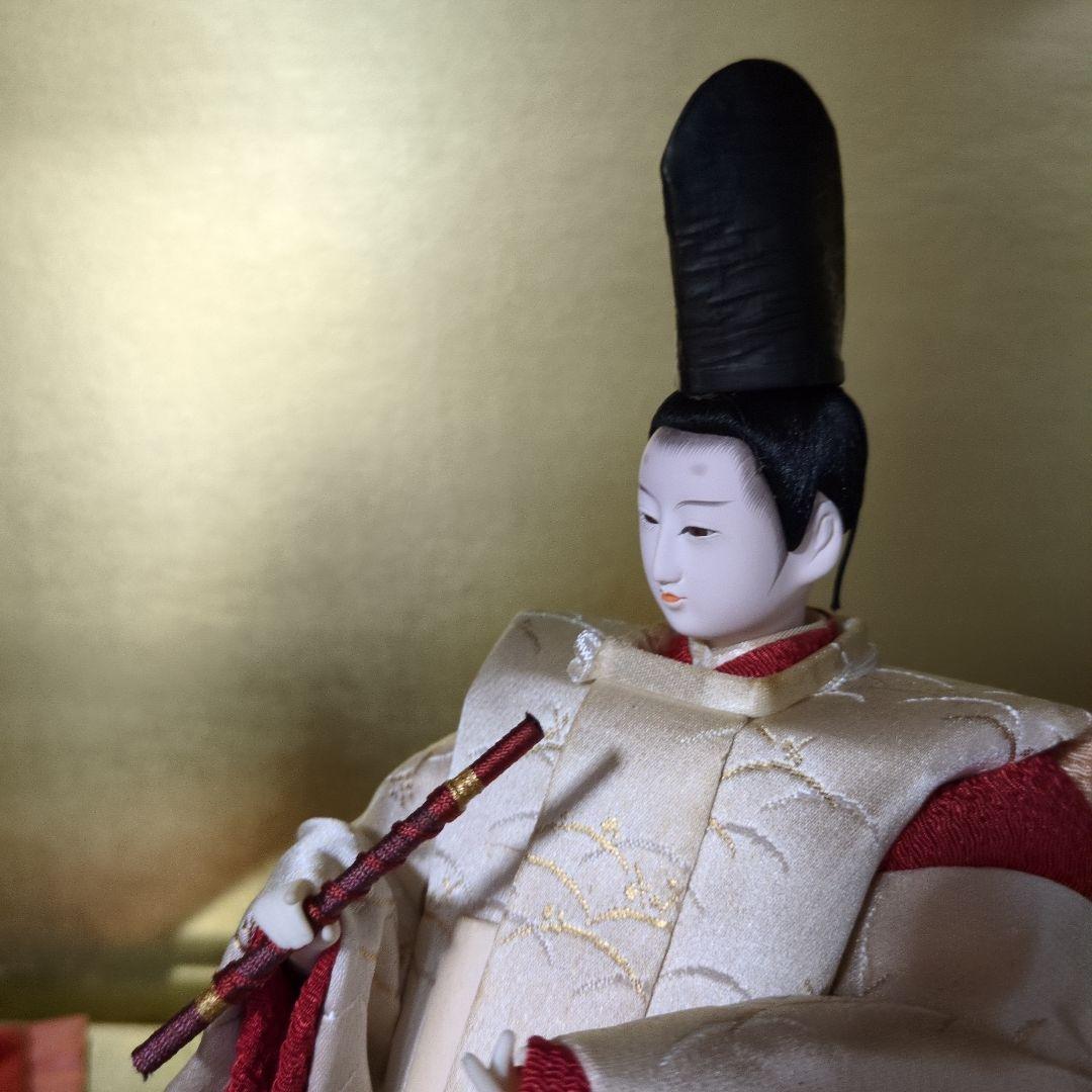 や*え様 ワダミエ 作　光源氏と紫の上　久月 扉付き専用人形ケース付