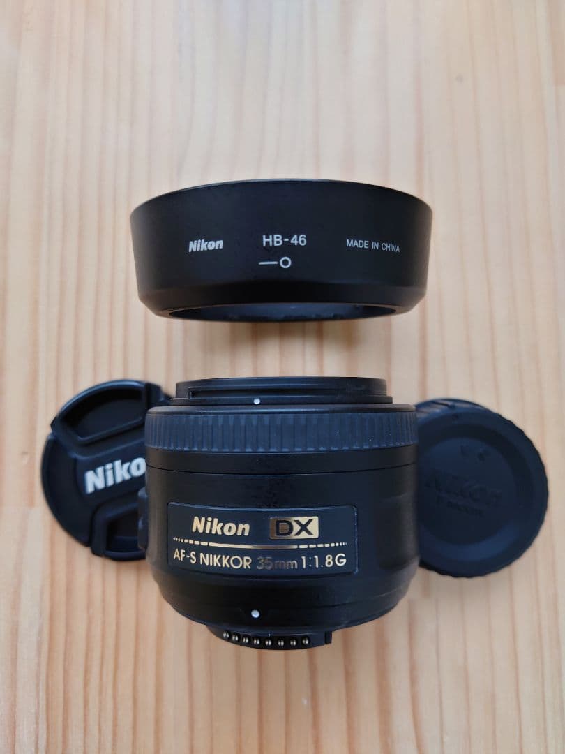 Nikon ニコン AF-S 35mm F1.8G フード付