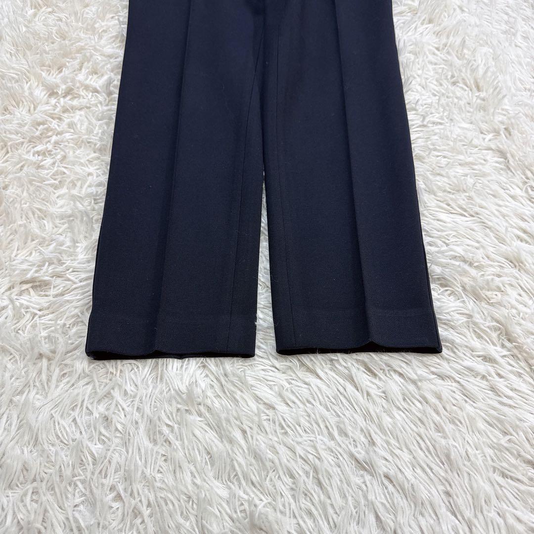 【美品】PLST プラステ スーツ ノーカラー ネイビー M