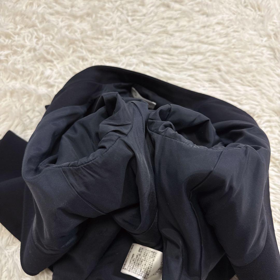 【美品】PLST プラステ スーツ ノーカラー ネイビー M