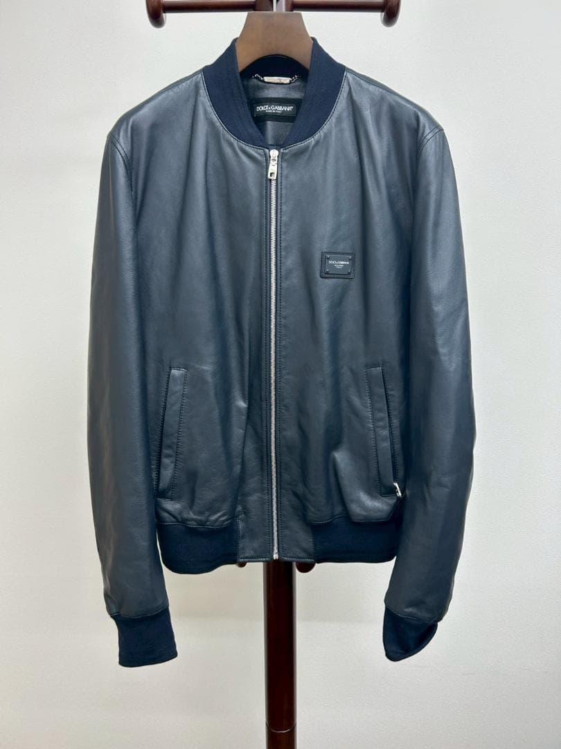 DOLCE & GABBANA（ドルチェ＆ガッバーナ）レザーブルゾン