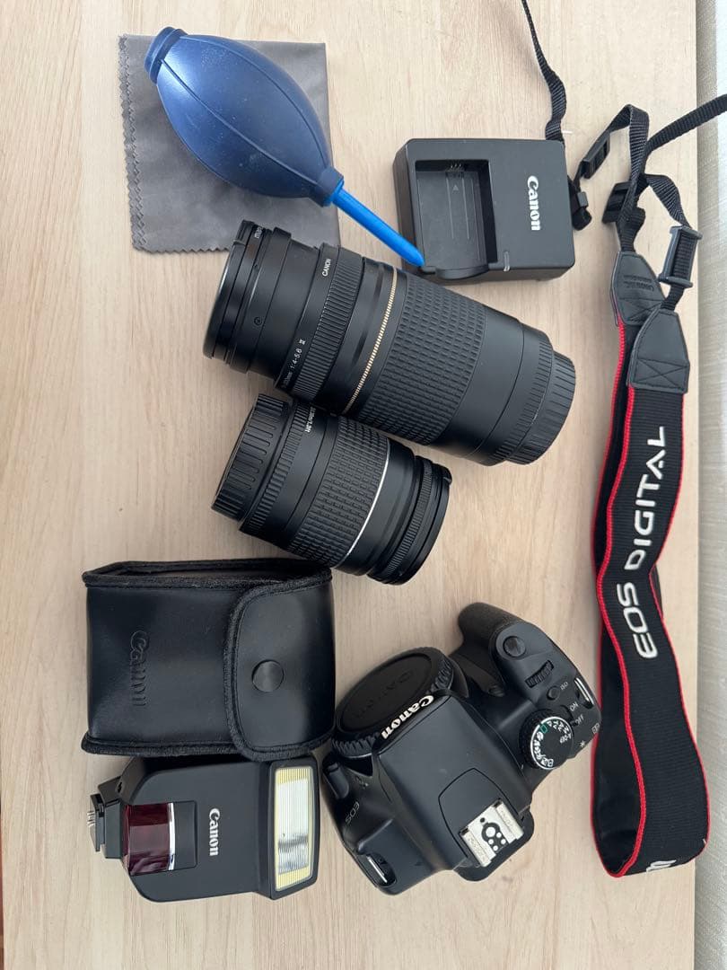 Canon EOS kissx2カメラ ズームレンズ2本セット