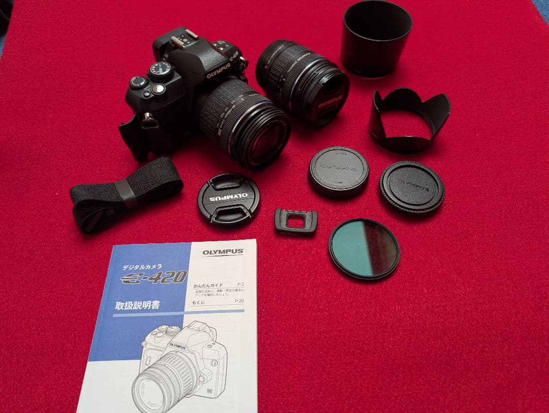 ■オリンパス E-420 一眼レフ 望遠レンズ 他付属品付けます