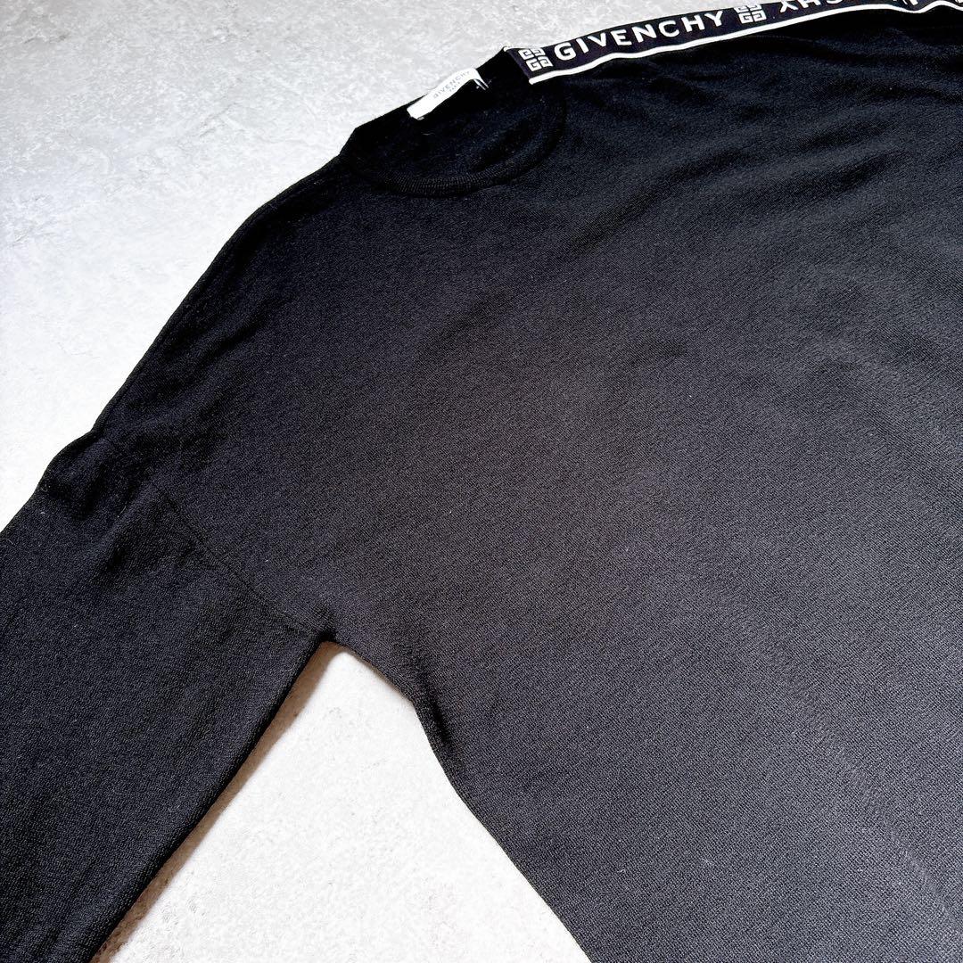 GIVENCHY✨パリコレ　ロゴラインニット　ブラック　黒　ユニセックス　長袖