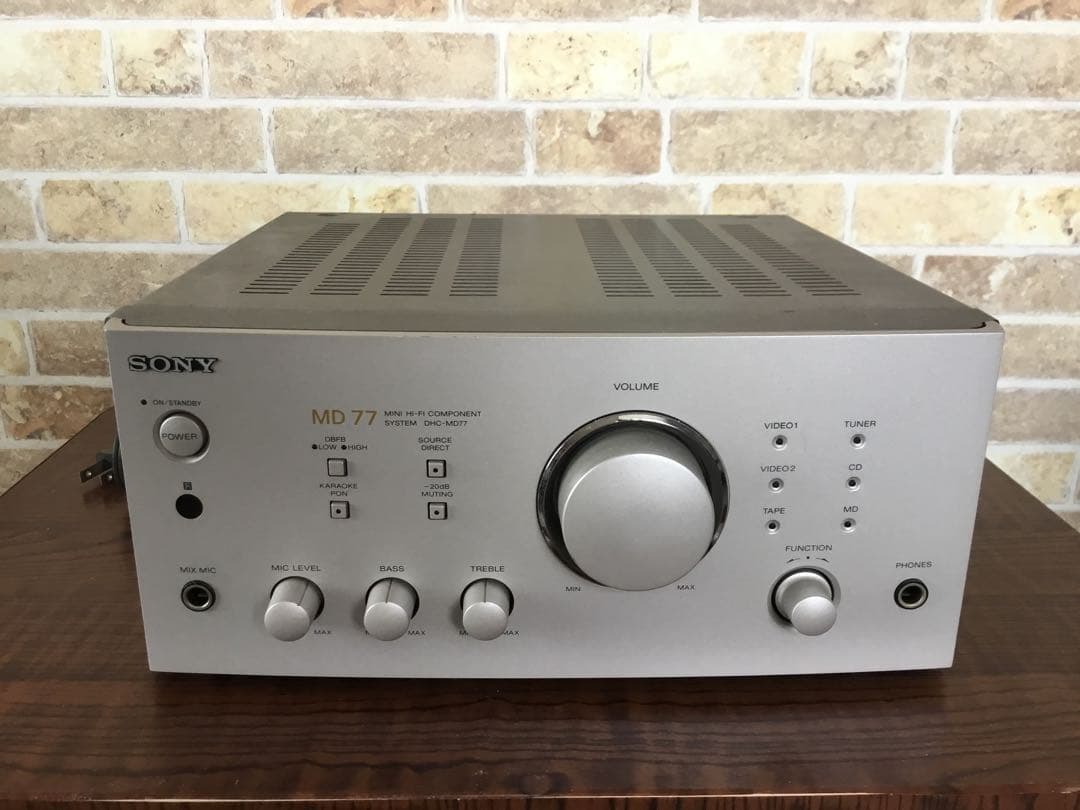 SONYプリメインアンプ　MD77 動作確認済み　着払い対応