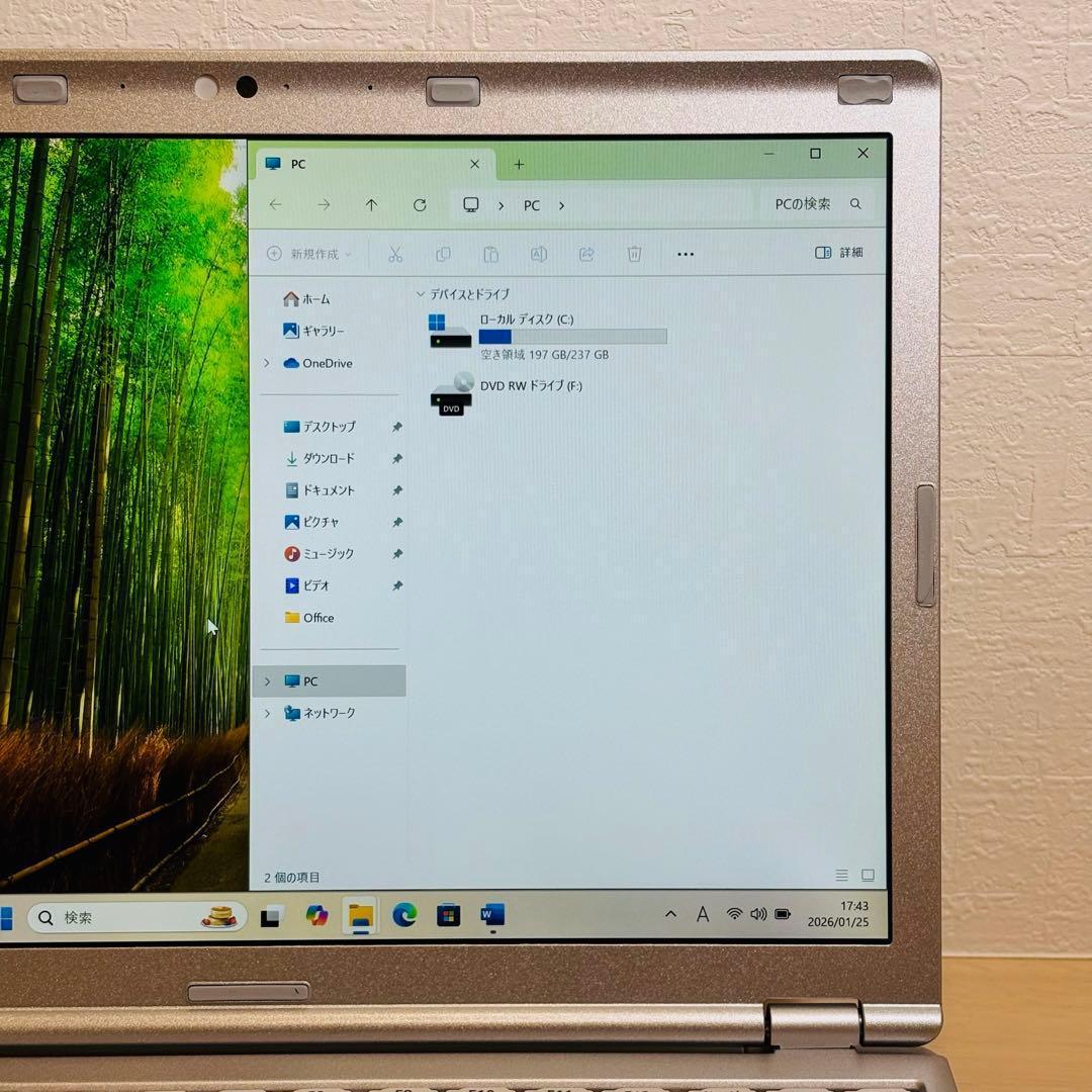 レッツノート PC Windows11 SSD DVD オフィス付き P-139
