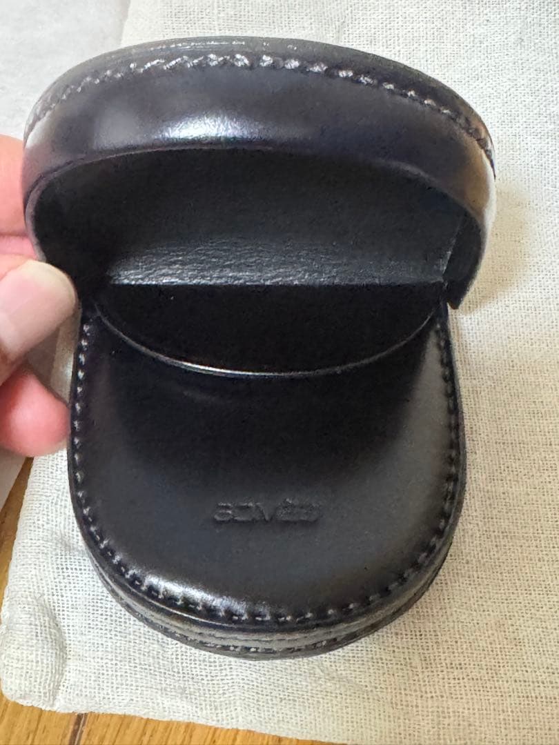 SOMES ブラックレザー馬蹄 ケース