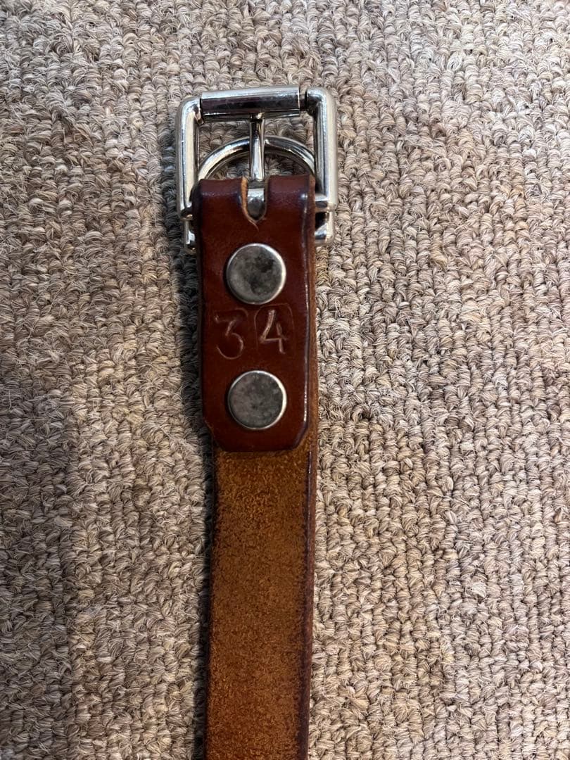 美品　HTC ナローベルト　34 ブラウン