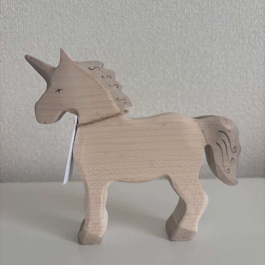 新品未使用　Eric& エリック＆アルバート　ユニコーン　木製