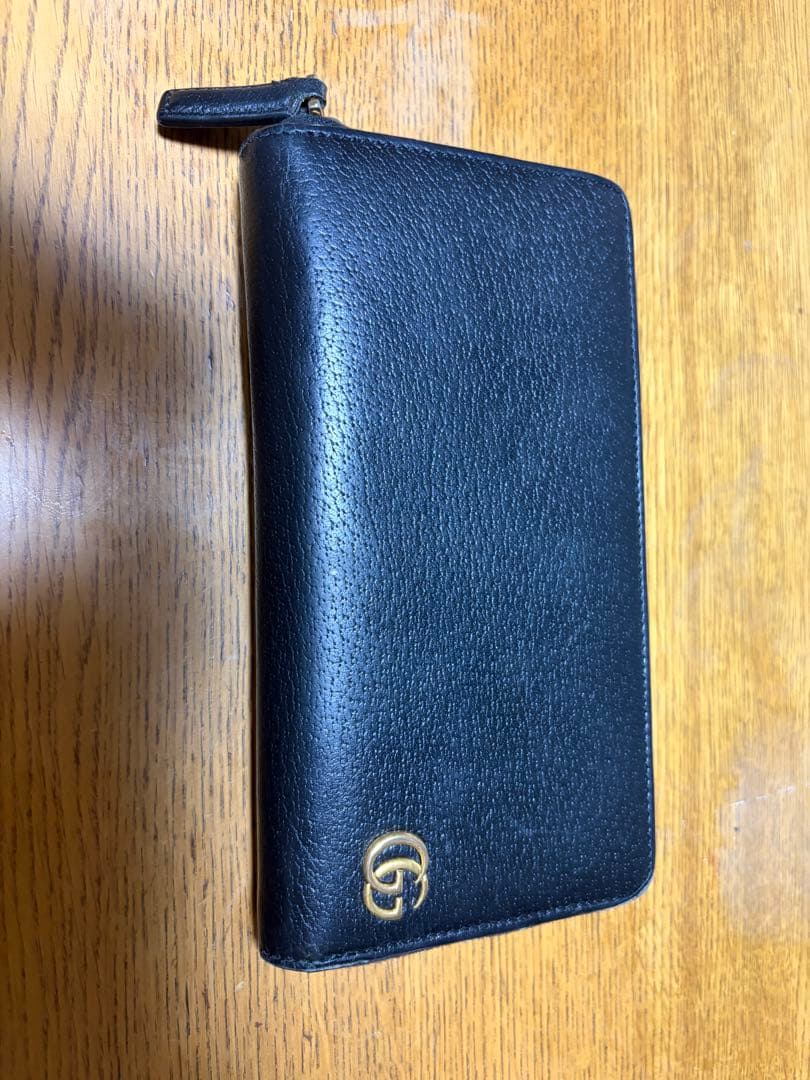 【値下げ可能】Gucci ブラック レザー 長財布