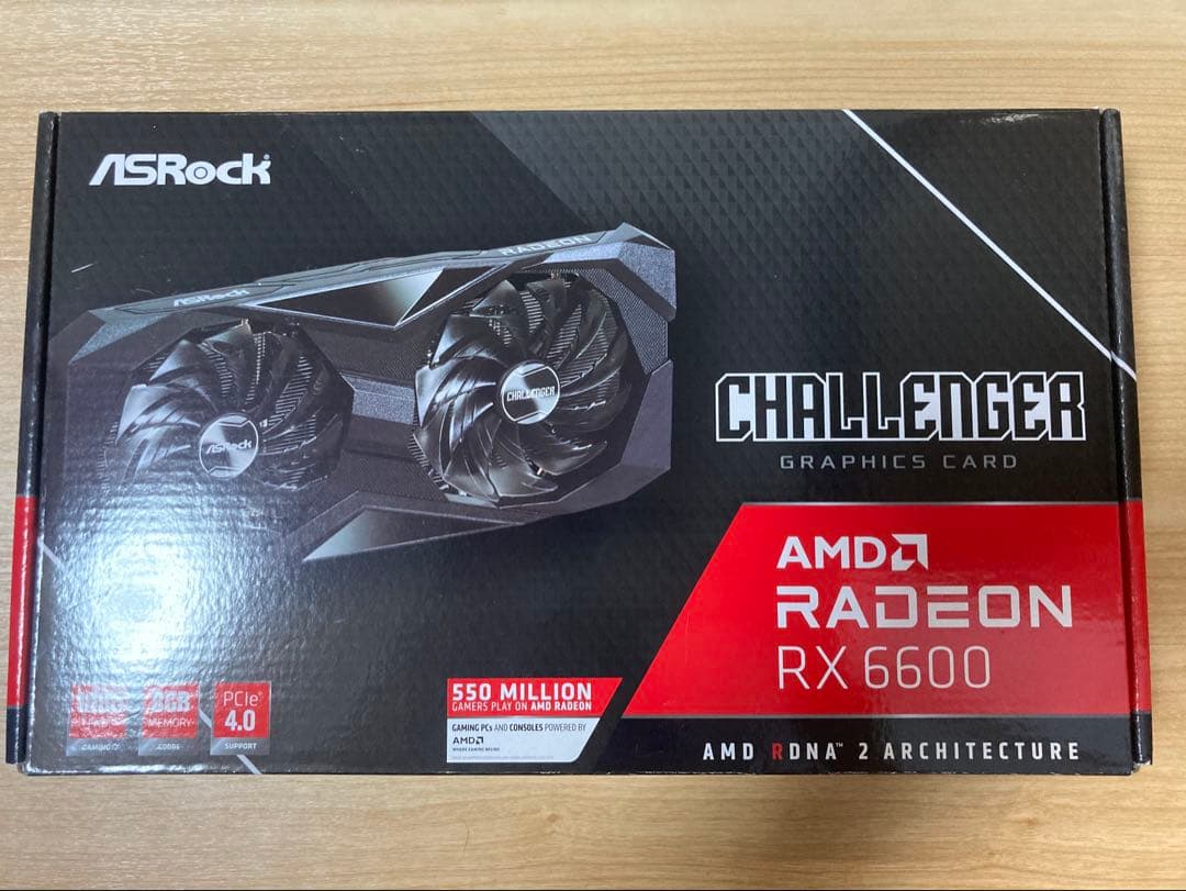 【未使用】 ASRock Radeon RX 6600 Challenger