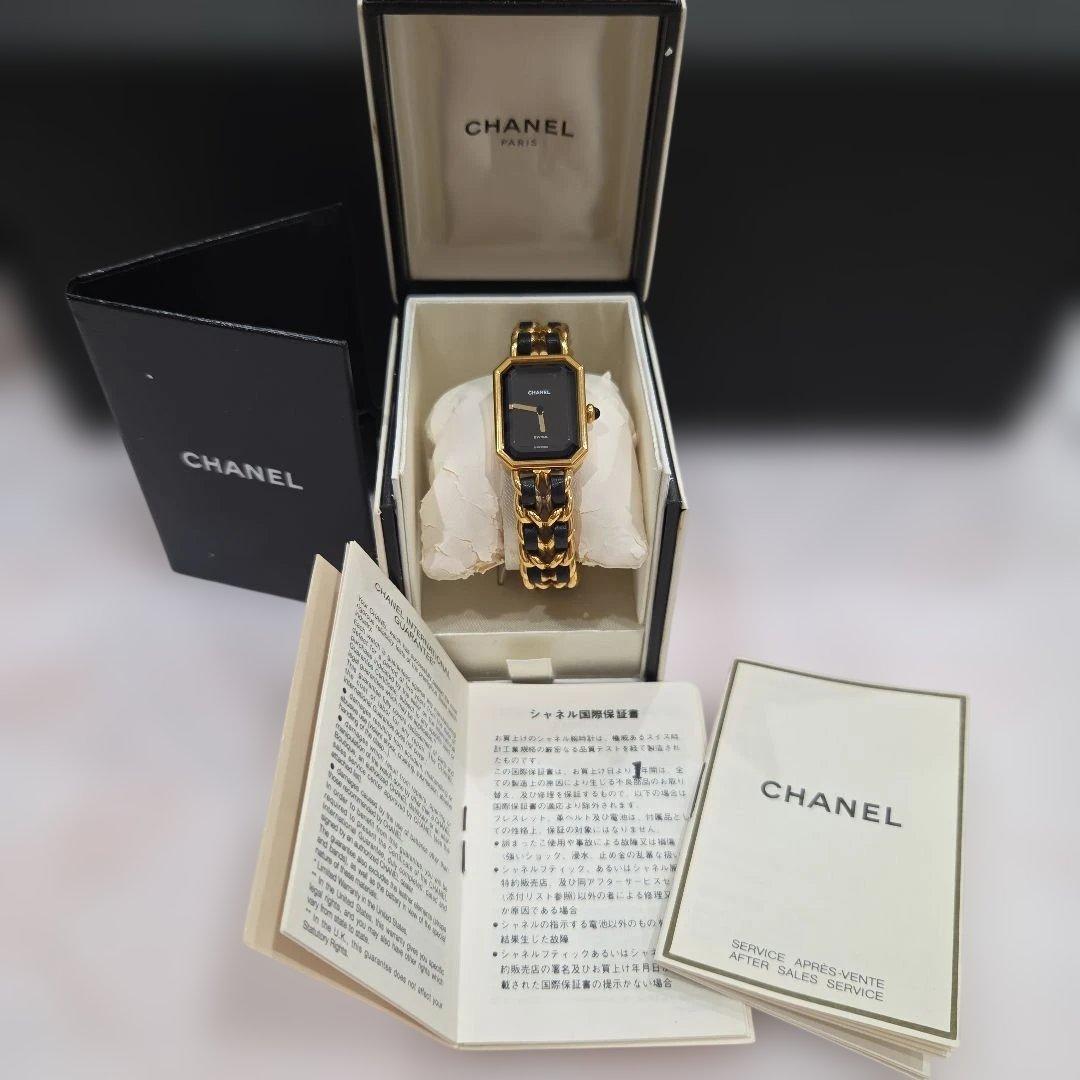 【CHANEL】 シャネルプルミエール　Lサイズ 1980年代製レディース時計