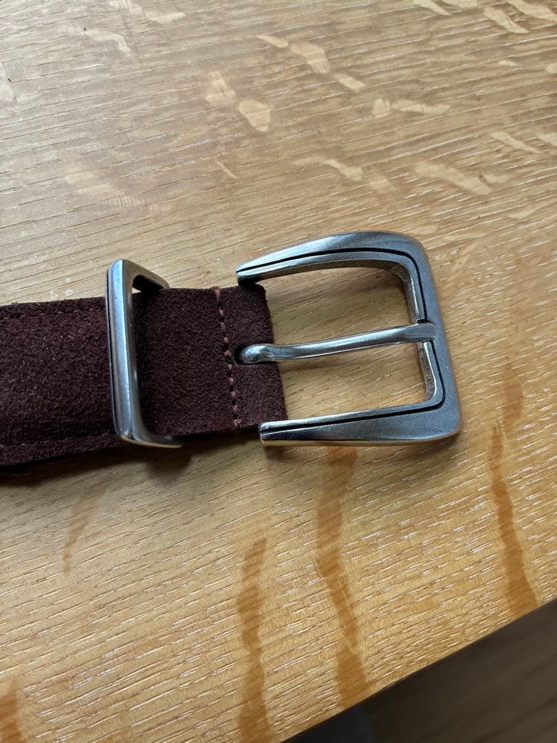 Andersonsアンダーソンズ　メッシュスエードレザーベルト/プンターレ　茶