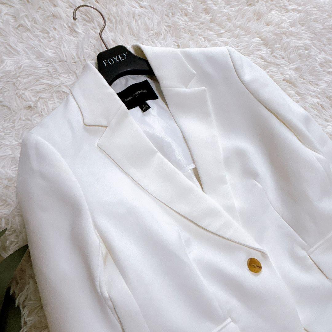 未使用　バナナリパブリック　ホワイトパンツスーツ　サイズ2