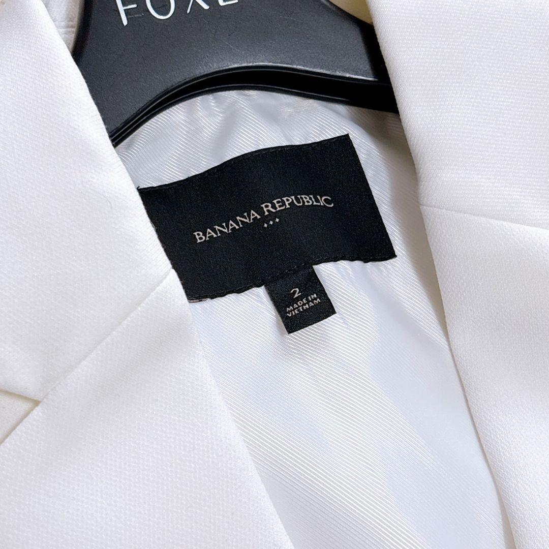 未使用　バナナリパブリック　ホワイトパンツスーツ　サイズ2