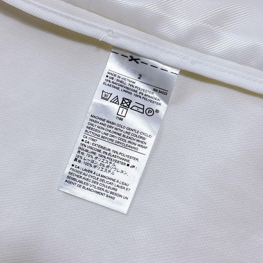 未使用　バナナリパブリック　ホワイトパンツスーツ　サイズ2