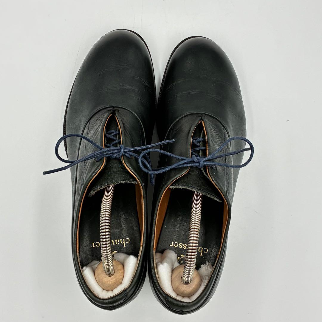 美品✨ショセ レザー レースアップ パンプス モスグリーン 23cm