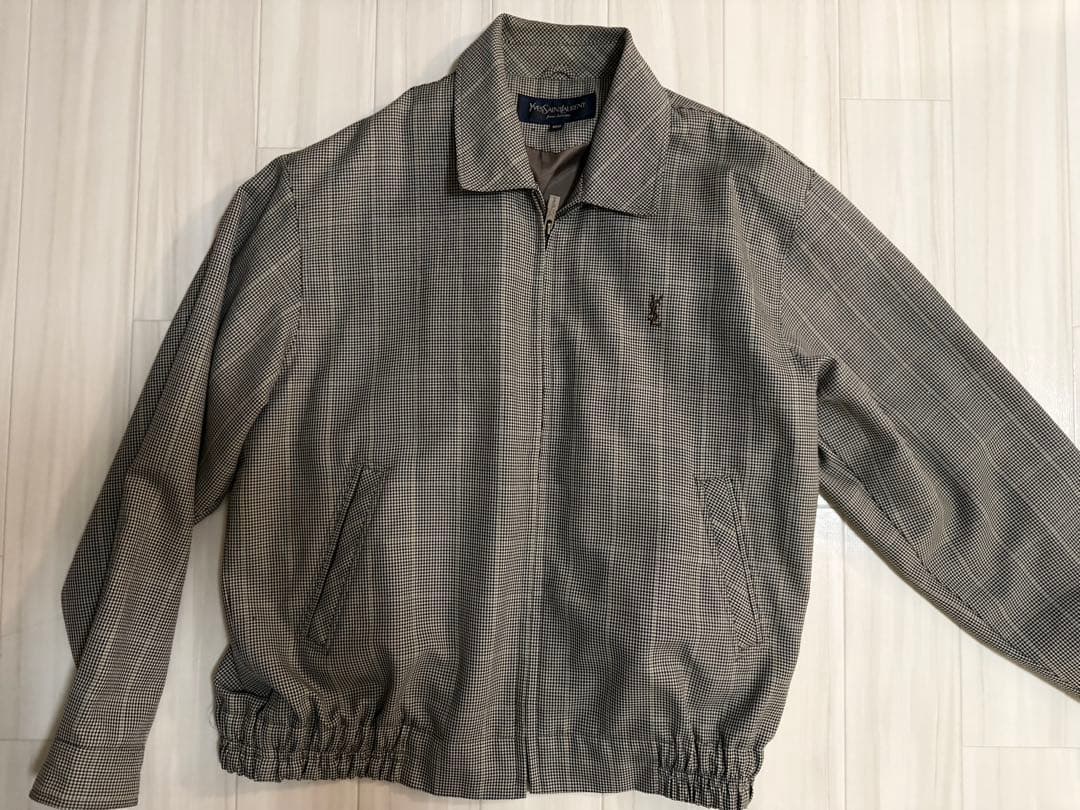 【古着】Yves Saint Laurent チェック柄 ジャケット