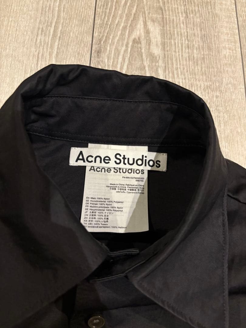 Acne Studios ナイロンシャツ ブラック