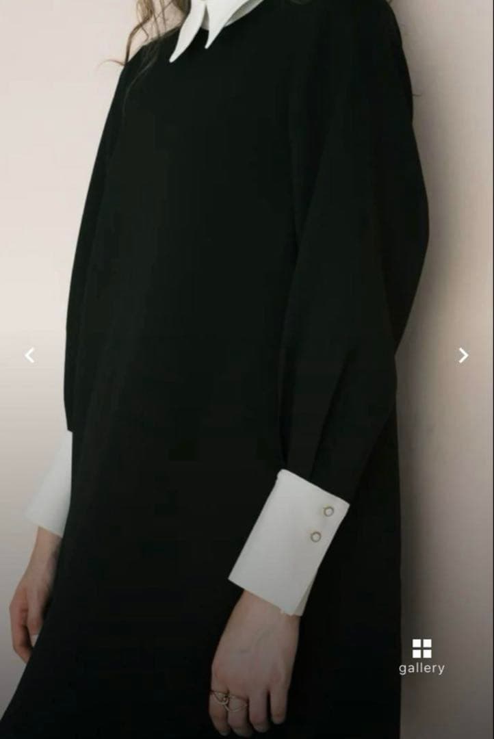 foufou バイカラーミニドレス