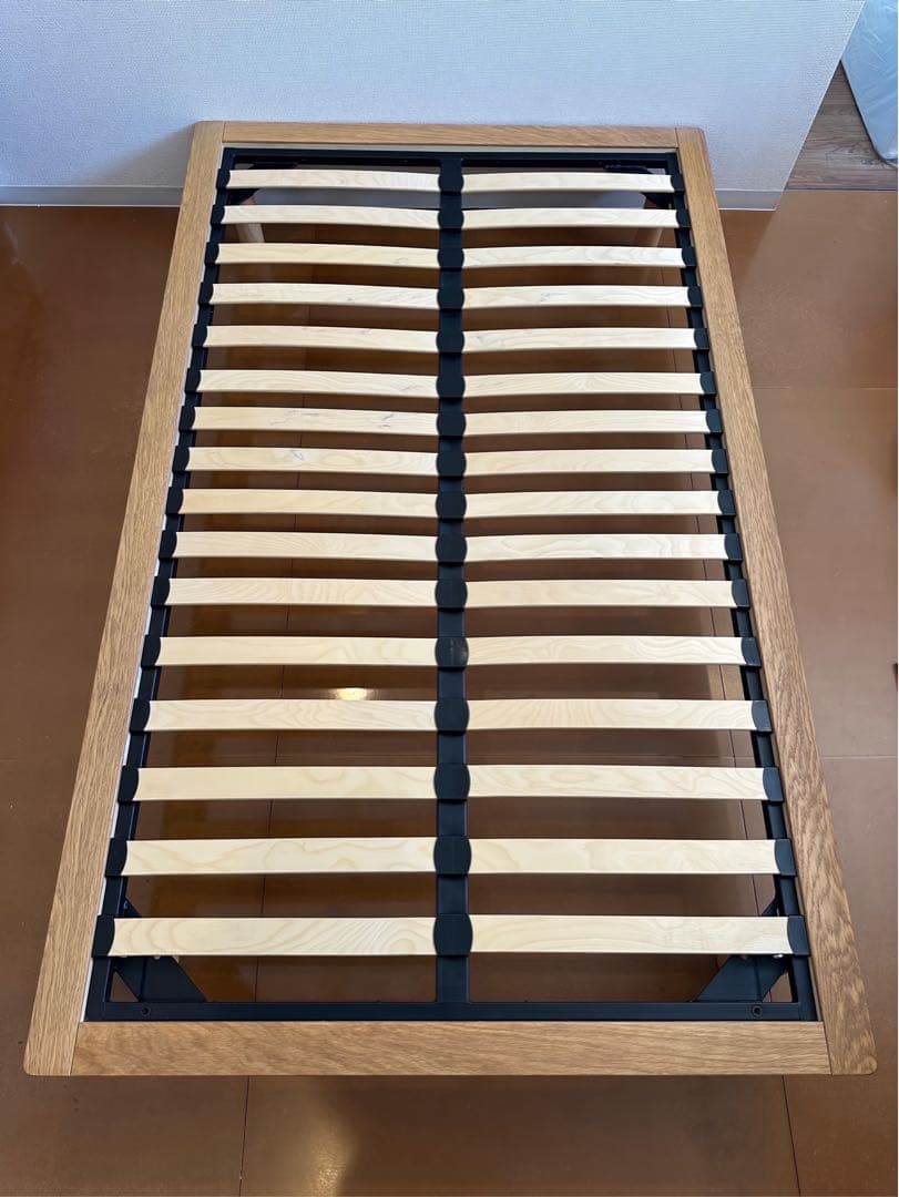 無印良品　ベッドフレーム　セミダブル　オーク材