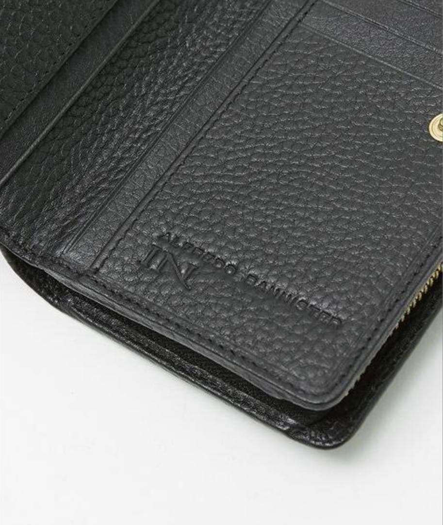 alfredoBANNISTER 黒 レザー 長財布 シンプルデザイン