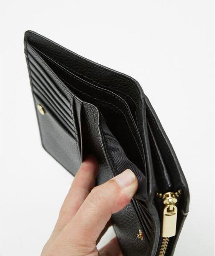 alfredoBANNISTER 黒 レザー 長財布 シンプルデザイン