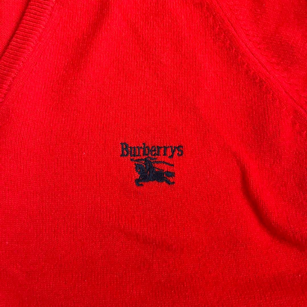 Burberrys 赤 ラムズウール ニットセーター 42