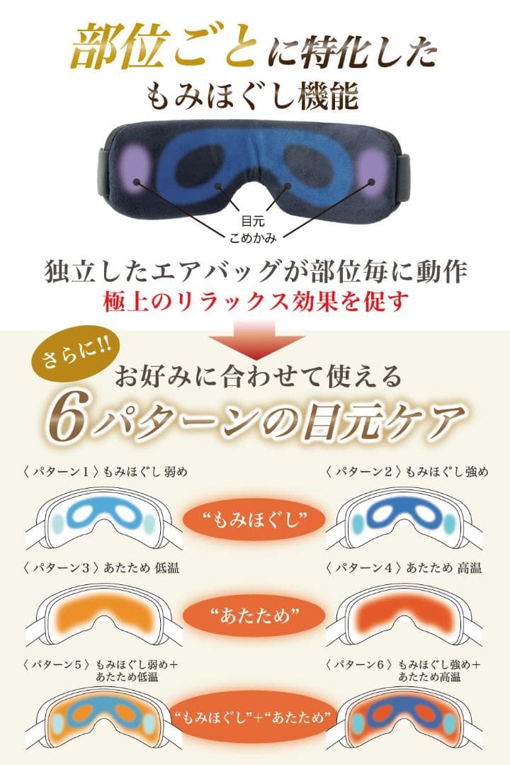 目元エステ アイケア アイウォーマー 首元から温める目元ケア