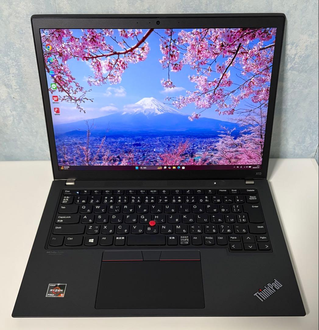 美品⭐️Ryzen5PRO搭載✳︎ThinkPad X13Gen2✨バッテリー99%