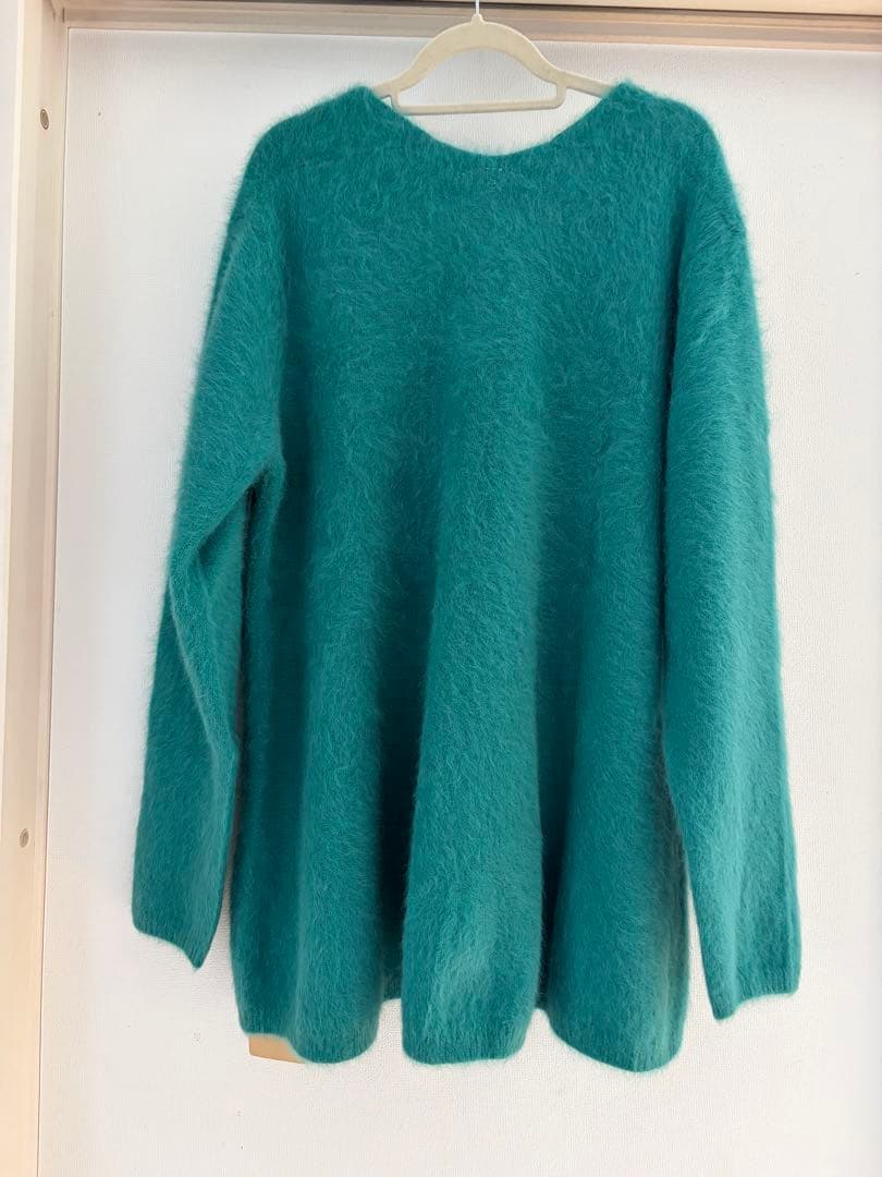 未使用品　ビアズリー ファーニットフレアプルオーバーニット　グリーン