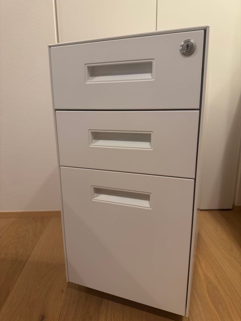 かなでもの　KANADEMONO スリムキャビネットワゴン ホワイト