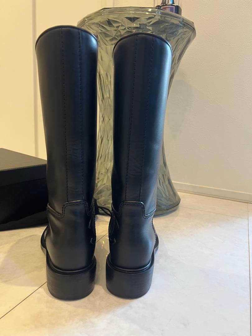 シャネル　レザーブーツ　36.5