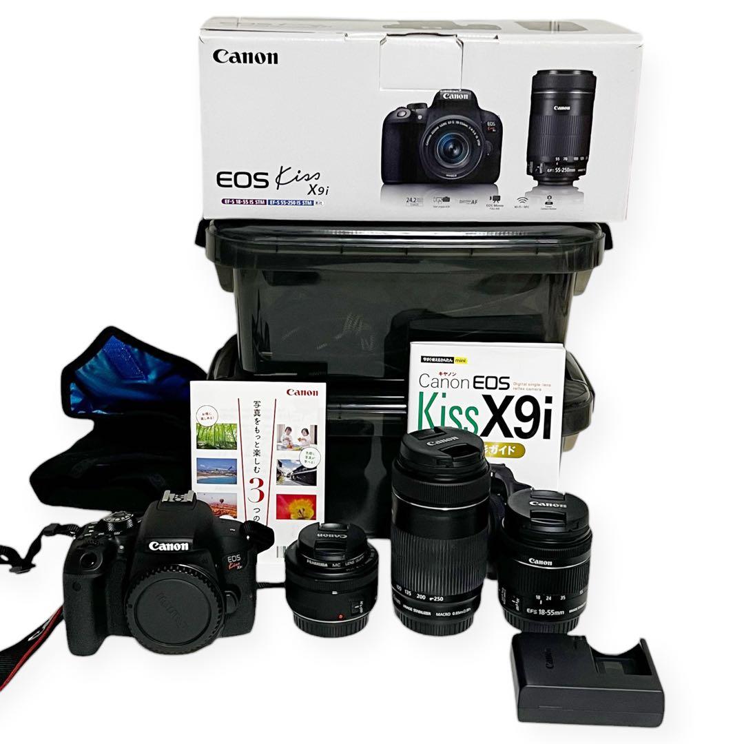【超美品】Wi-Fi機能搭載Canon EOS Kiss X9i レンズ3本