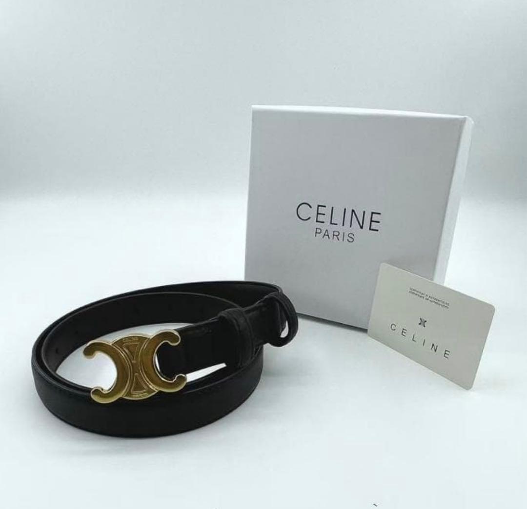 【美品/箱付き】 CELINEベルトトリオンフ！80