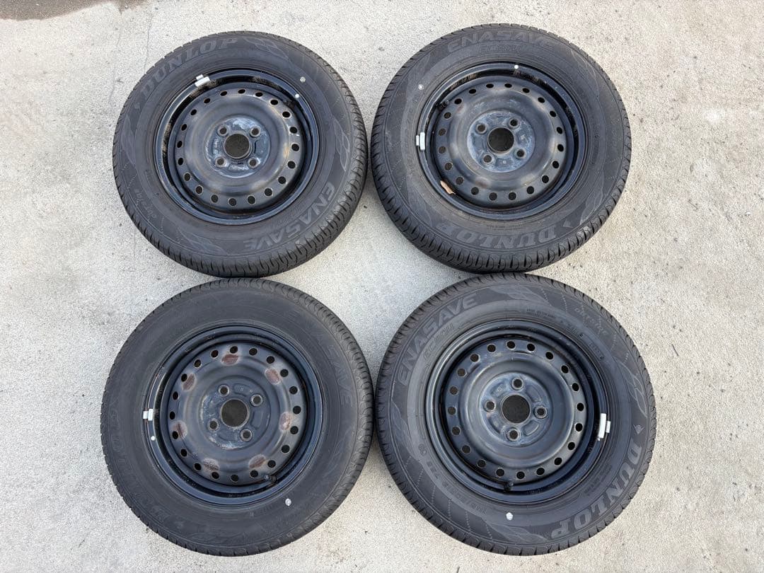 スズキ純正13インチスチールホイール/サマータイヤ4本セット